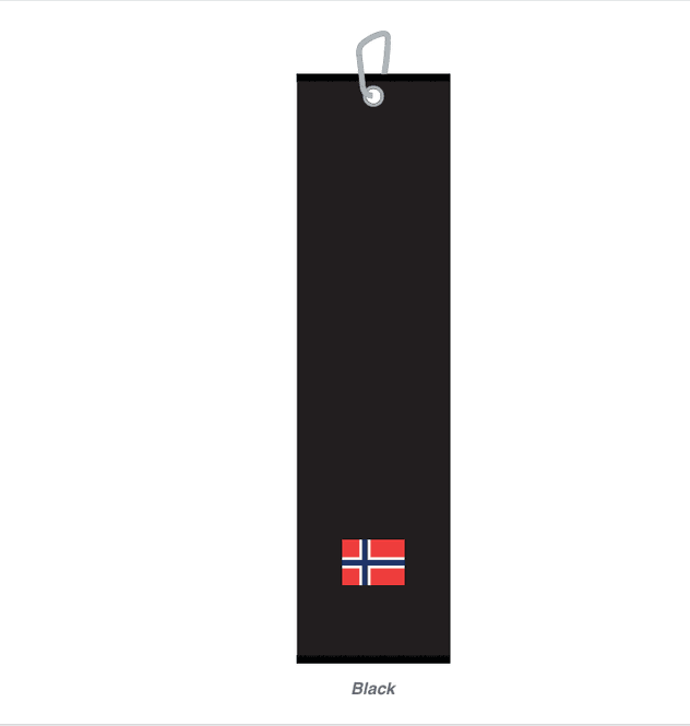 Hovedbilde Golfhåndkle  m/Norsk flagg logo