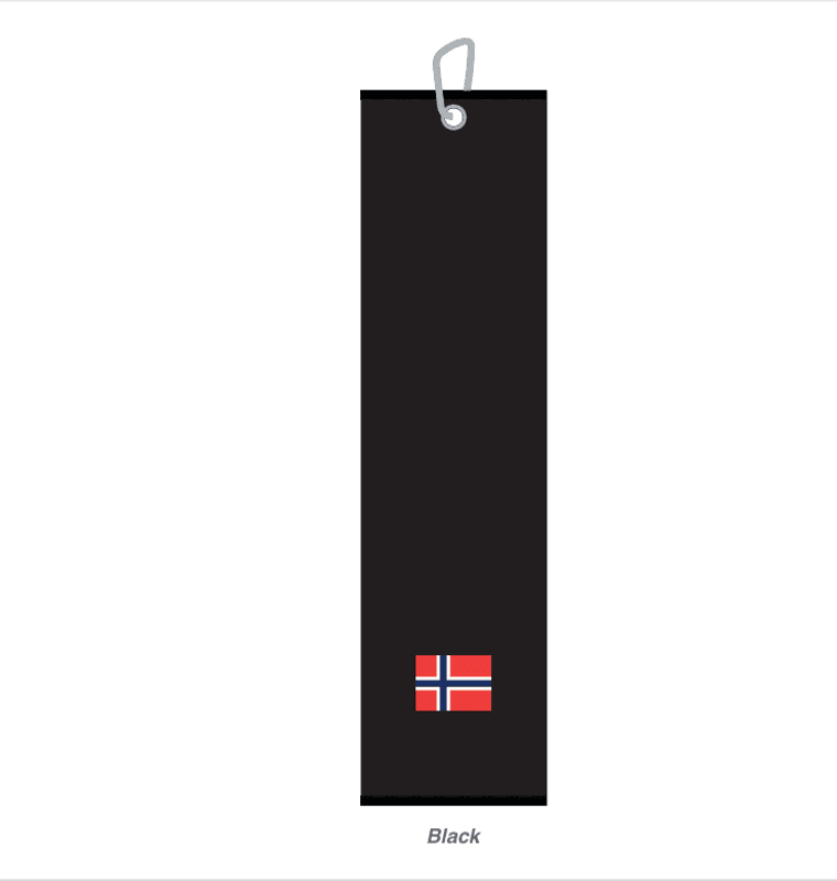 Golfhåndkle  m/Norsk flagg logo