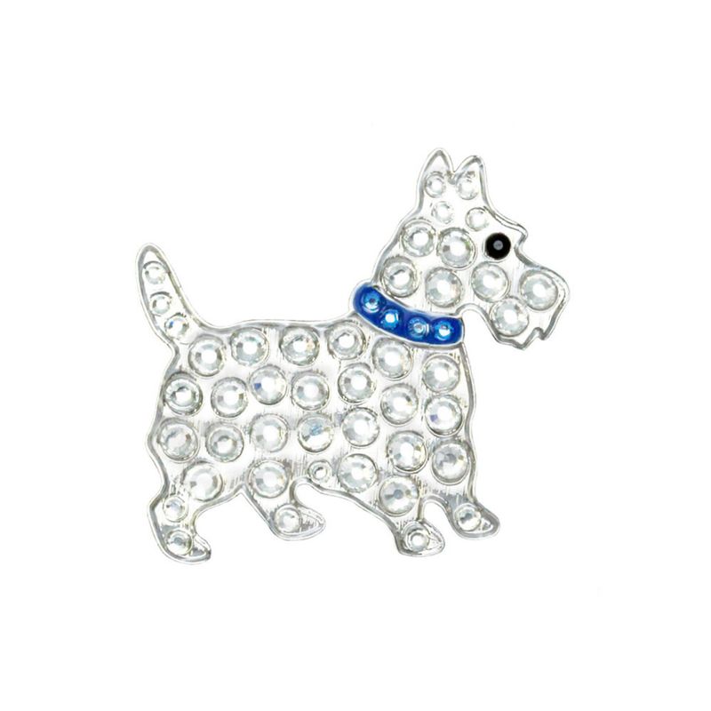 Hat Clip med Swarovski Crystal markør ( Scottie)