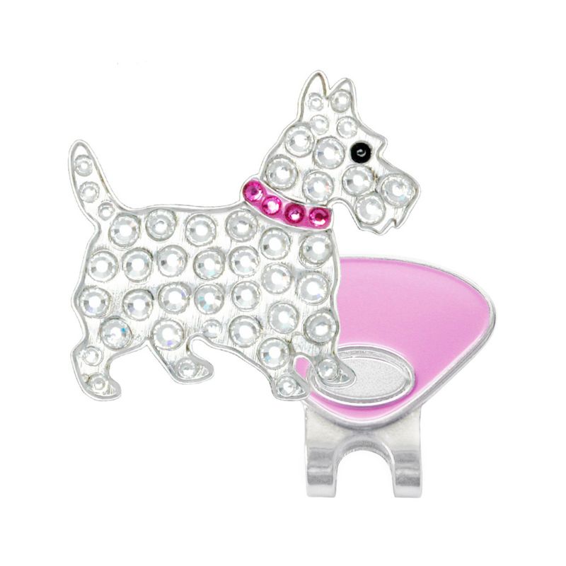 Hat Clip med Swarovski Crystal markør ( Scottie)