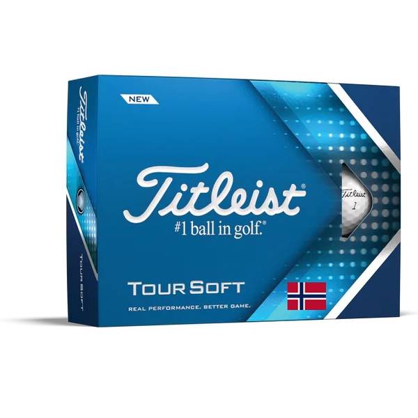 Titleist  Tour Soft  m/Norsk flagg logo