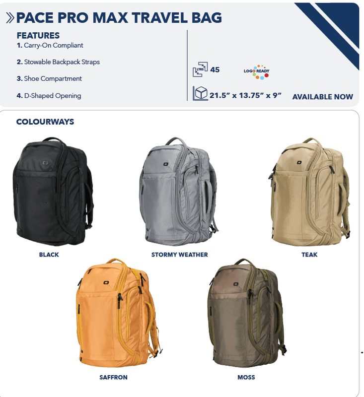 Ogio Pace Pro MAX Travel