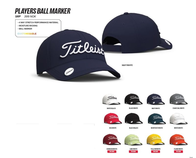 Titleist Players Ball Marker Caps