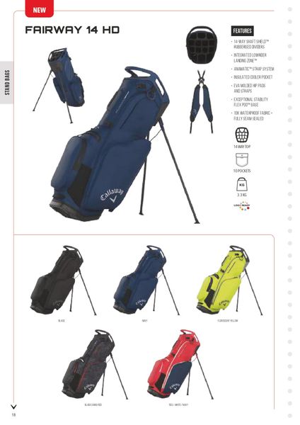 Callaway Fairway 14 HyperDry  b&aelig;rebag