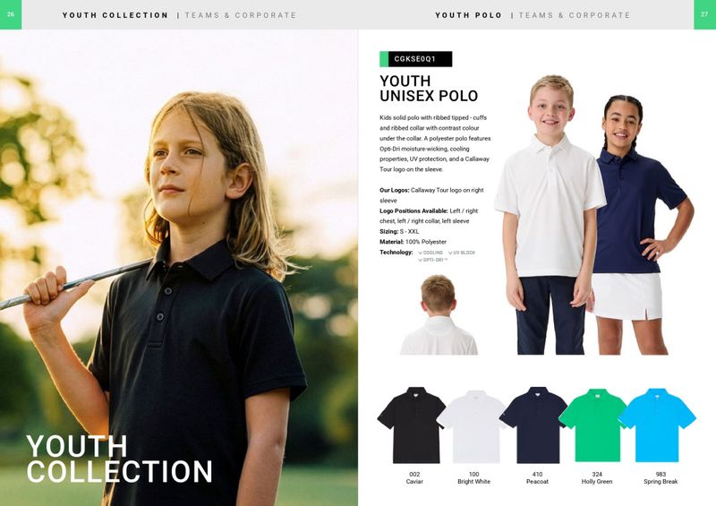 Callaway  Youth Polo (Unisex)